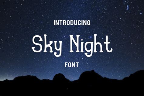 Sky Night Font Stunning Serif Fonts ~ Creative Market