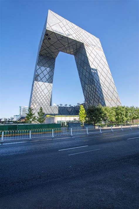 Cctv Headquarters Building In Beijing Stock Image Image Of Sign