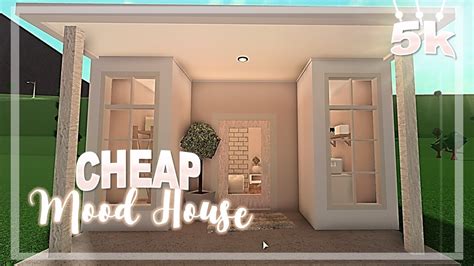 Bloxburg Cheap Mood House 5k House Build Youtube