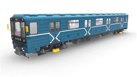 Moscow Metro Car Train 81 71781 714 Buy Royalty Free 3d Model By
