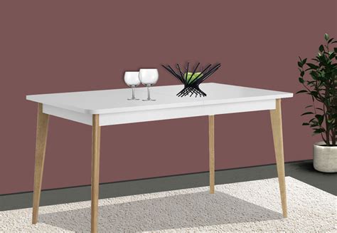 Esstisch Küchentisch Holztisch 140x75cm ausziehbar weiß riviera eiche