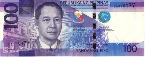 In the beginning rate at 48.82 pesos. Pinoy Pop Culture: Notes on the New 100-Peso Banknote