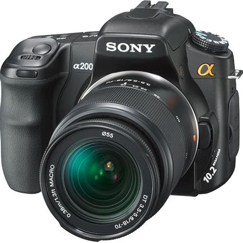 Sony Alpha Dslr A200 Slr Digital Camera With Sony Dslra200k Bandh