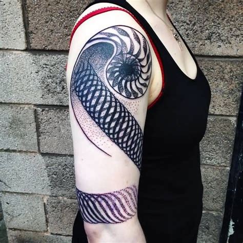 30 Popular Half Sleeve Amazing Spiral Tattoos Designs Half Sleeve