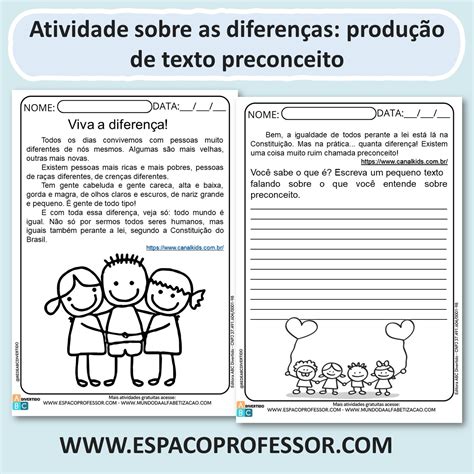 Atividades Sobre Preconceito 9 Ano