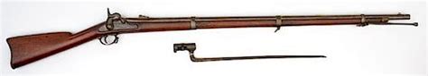 Us Civil War Model 1861 Springfield Rifled Musket And Bayonet Sold At