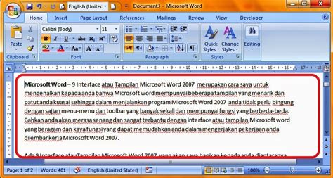 9 Interface Atau Tampilan Microsoft Word 2007 Tutorial