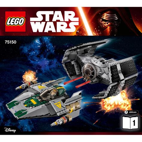 Lego Vaders Tie Advanced Vs A Wing Starfighter Set 75150