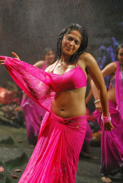 Anushka Shetty Hot Navel Hd Stills In Wet Saree Actress Rare Photo Gallery