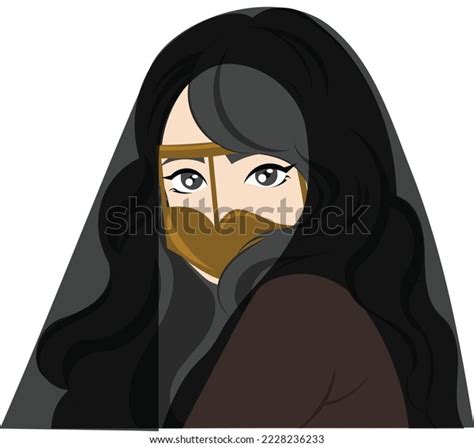Emirati Woman Wearing Traditional Clothes Stock Vector Royalty Free