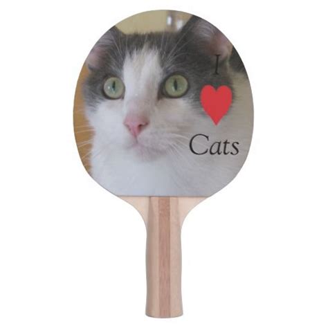 I Love Cats Ping Pong Paddle Ping Pong Paddles Cats Cool Cats