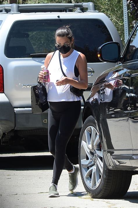 pregnant lea michele out in los angeles 07 17 2020 hawtcelebs
