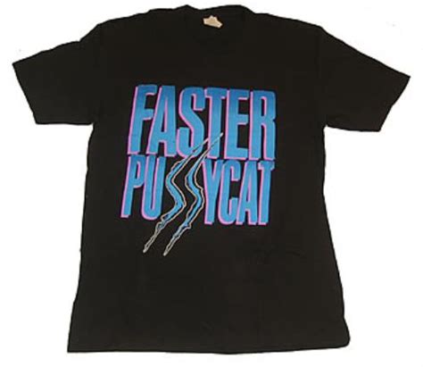 Faster Pussycat 100 Pure Pussycat Black Large Uk T Shirt T Shirt 100 Pure Pussycat Black