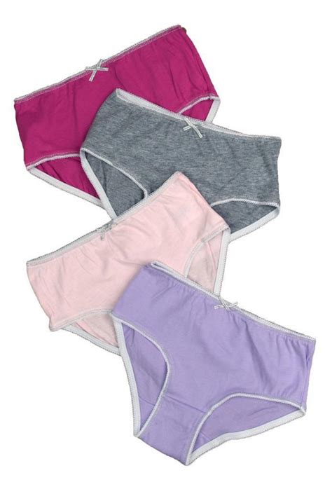 Buyless Fashion Girls Panties Assorted Colors Soft Cotton Brief Underwear 4 Pack Ebay