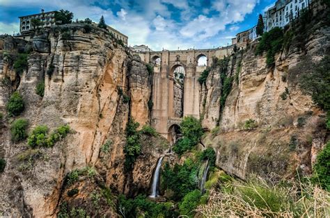 The Town Of Ronda Spain Spans Both Sides Of A Rather Spectacular Gorge