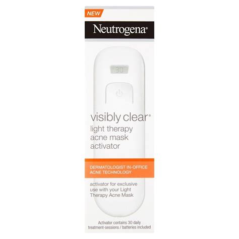 Neutrogena Visibly Clear Light Therapy Acne Mask Activator Approved Food