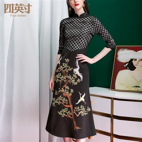 Captivating Embroidery Qipao Chinese Dress Cheongsam Qipao Cheongsam