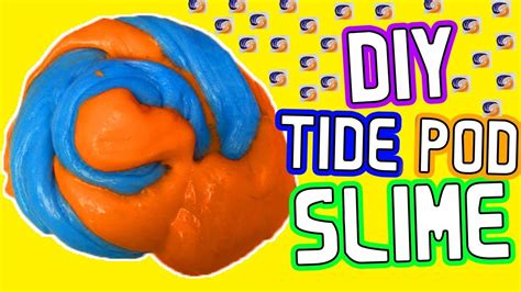 Tide Pod Slime How To Make Swirled Slime Tide Pod Challenge Youtube