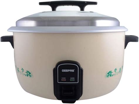 Geepas Grc4323 10 L Electric Rice Cooker With Steamer 3000w Non