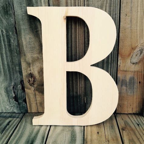 14 Inch Unfinished Wooden Letters
