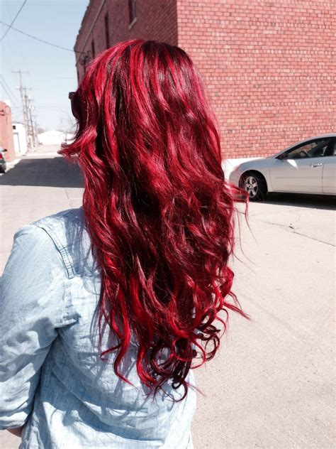 Red Hair Mermaid Hair Pravana Vivids Red Hair Color Dyed Hair