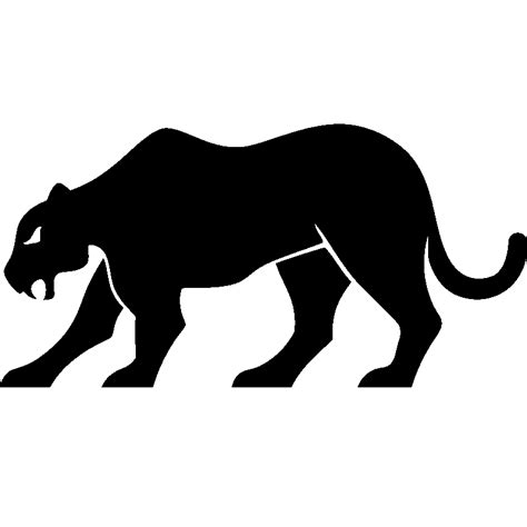 Panther Leopard Silhouette Royalty Free Leopard Png Download 800