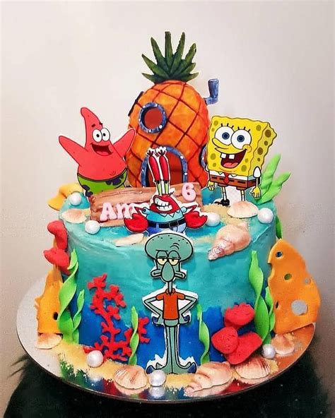 Spongebob Cake By Marek Spongebob Squarepants Birthday Cakes Spongebob