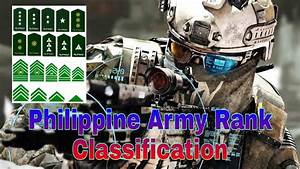 Philippine Army Rank Classification Youtube