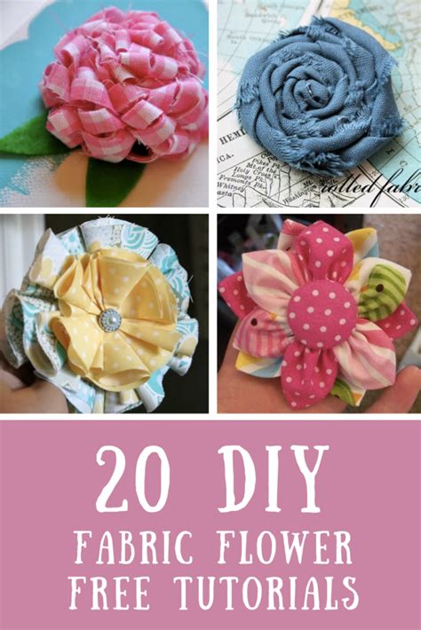 Top 20 Diy Fabric Flower Free Tutorials