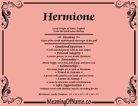 Que Significa El Nombre Hermione Cual Es Su Origen Y Personalidad My