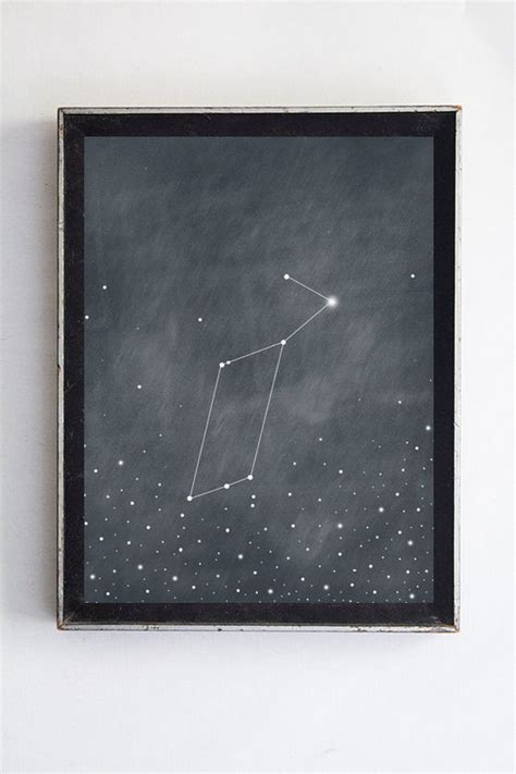 Lyra Constellation Vega Star Night Sky Fine Art Print Home Decor Wall