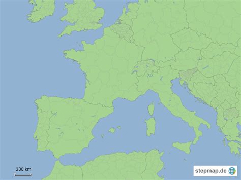 Spanien liegt im südwesten europas, ist mitglied der europäischen union. StepMap - Europa-Spanien - Landkarte für Deutschland