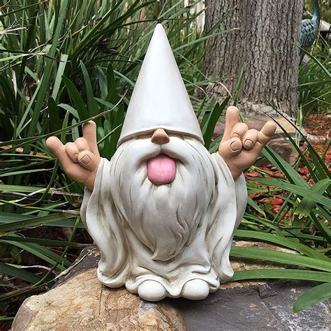 Funny Resin Gnome Figurine Fairy Garden Gnome Garden Gnome Etsy