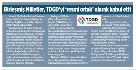 Tdgd TDGD Turizm ve Destinasyon Geliştirme Derneği