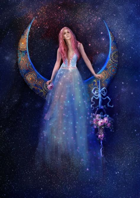 Blue Moon By Leslie Stonehouse Bluemoon Moon Fantasyart Fairies