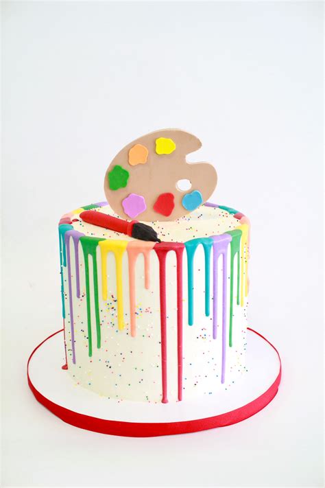 Paint Cake By Cake Bash Studio And Bakery Lake Balboa Ca Art Birthday