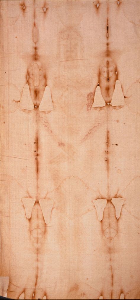 Photograph Of The Front Of The Holy Shroud Of Turin Turin Shroud