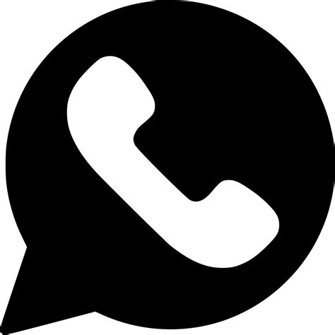 Whatsapp Logo Transparent Png Whatsapp Logo Vector Black Clipart 09c