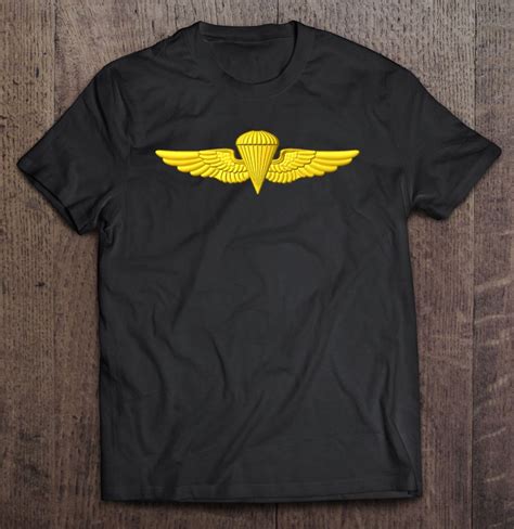 Naval Parachutist Jump Wings Airborne Navy Badge Premium T Shirts