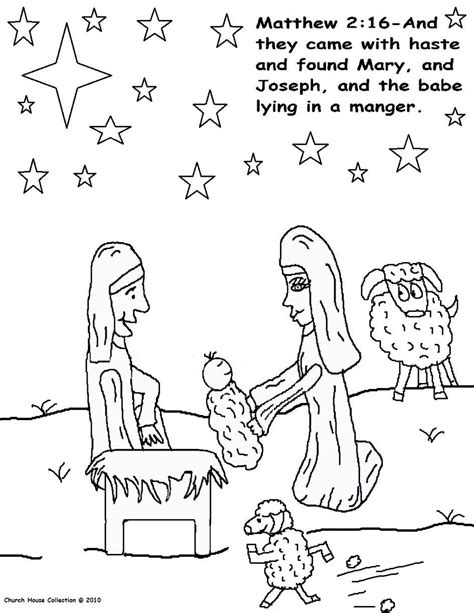 Birth Of Jesus Coloring Page Coloring Pages