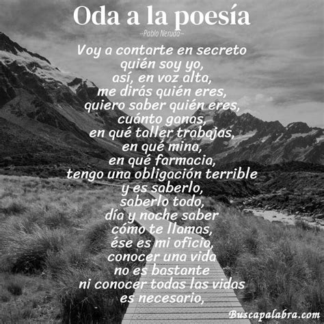 Poema Oda A La Poesía De Pablo Neruda Análisis Del Poema