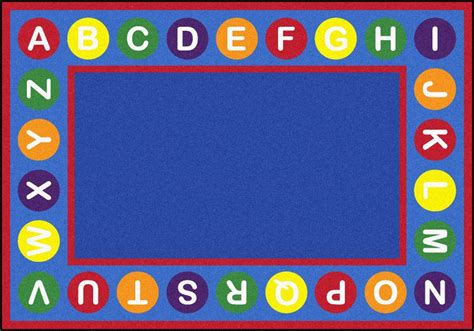 Joy Carpets Alphabet Spots© Primary Classroom Circle Time Rug 78 X