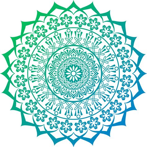 Mandala De Fleurs Motif Géométrique De Mandalas Mandala Chaud Fleur
