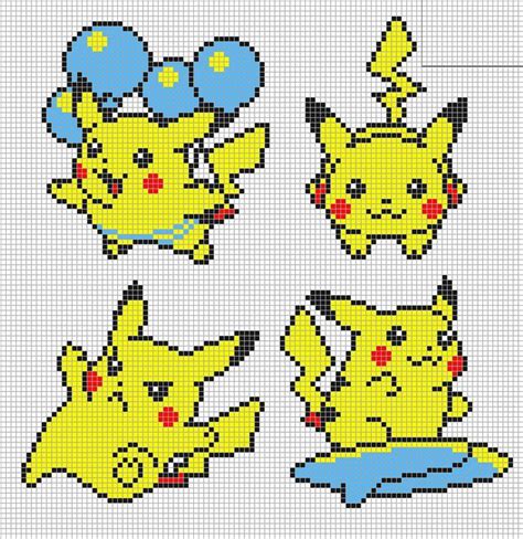 Idea De Punto De Cruz Amarillo Pikachu Pokemon De 8 Bits Pokemon Cross Stitch Cross Stitch