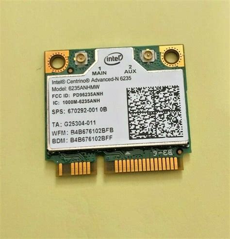 Intel Centrino Advanced N 6235 Scheda Wireless E Bluetooth 6235anhmw