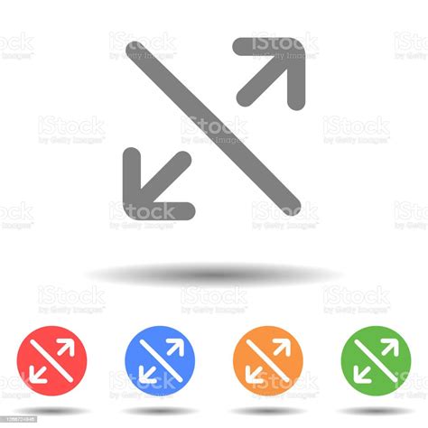 Maximize Arrow Icon Vector Logo Stock Illustration Download Image Now