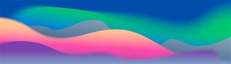 Hd Wallpaper Blurred Macos Big Sur Waves Colorful Dual Display