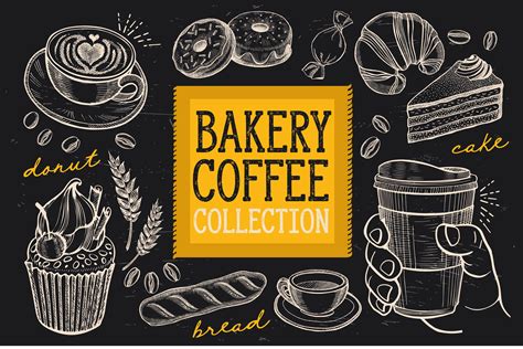 Bakery And Coffee Illustrations Food Illustrations Creative Market