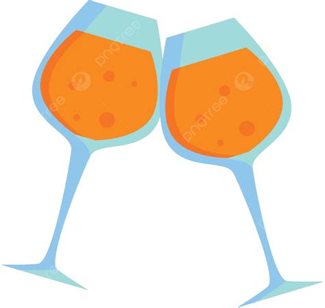 Colorful Vector Illustration Of Two Wine Glasses Clinking Together Vector Vineyard Red Enjoy