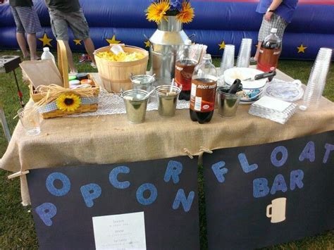 Rootbeer Float Station And Popcorn Bar Popcorn Bar Root Beer Float
